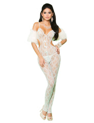 Lace Cut-Out Bodystocking