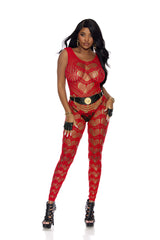 Footless Open Crotch Bodystocking