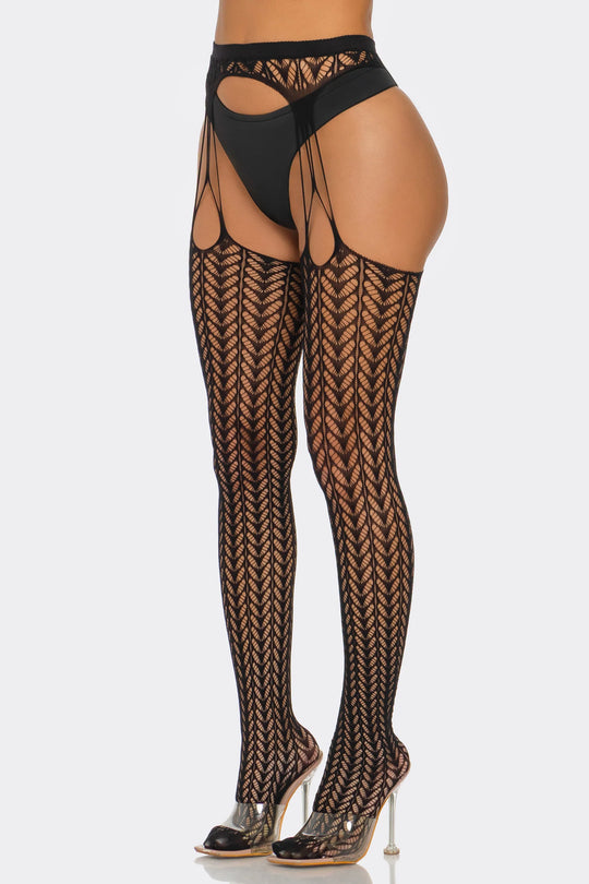 2687 Cheeky Chevron Tights