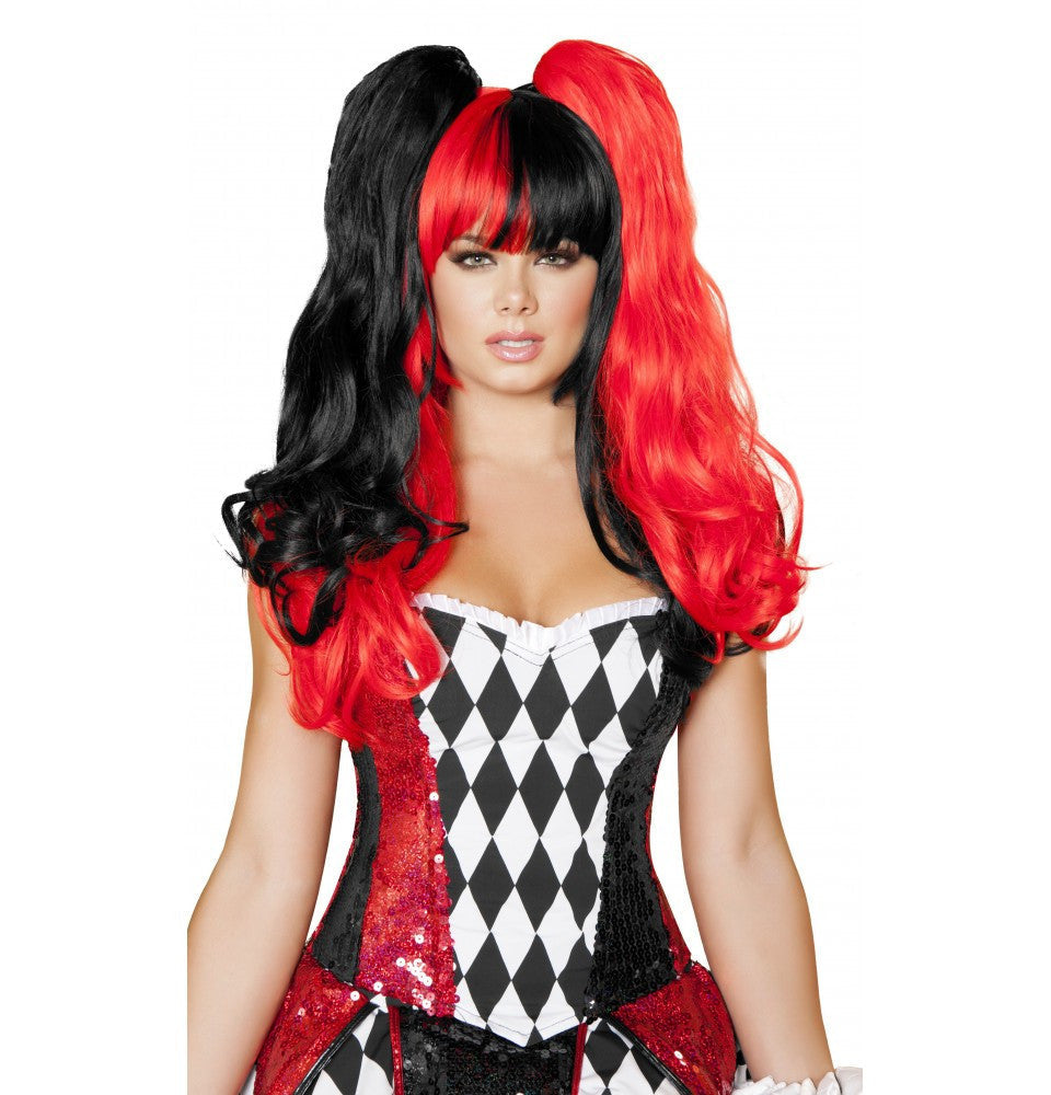 WIG101 Black Red Wig - Roma Costume Accessories - 1