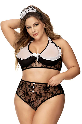 Plus Size Sexy French Maid Costume