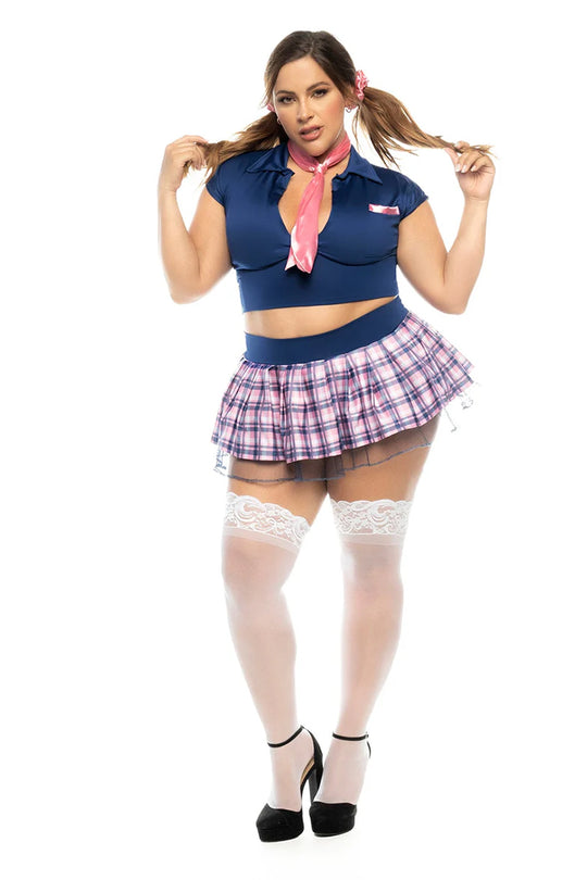 Plus Size Sultry School Girl