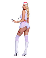 4 Piece On Call Nurse Costume