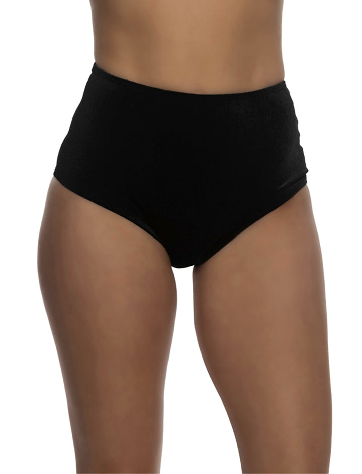 1pc High Waist Cheeky Velvet Shorts