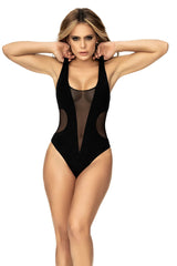 One Piece With Mesh Panels