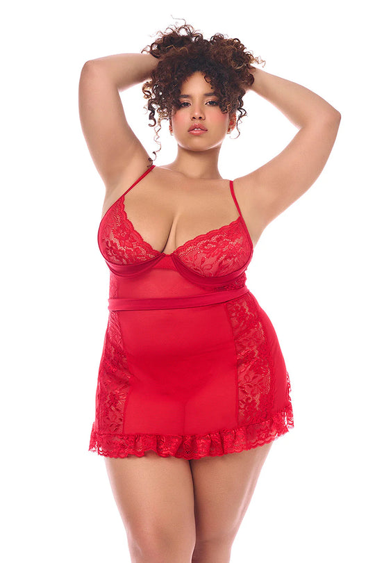 Plus Size Ruth Playful Chemise