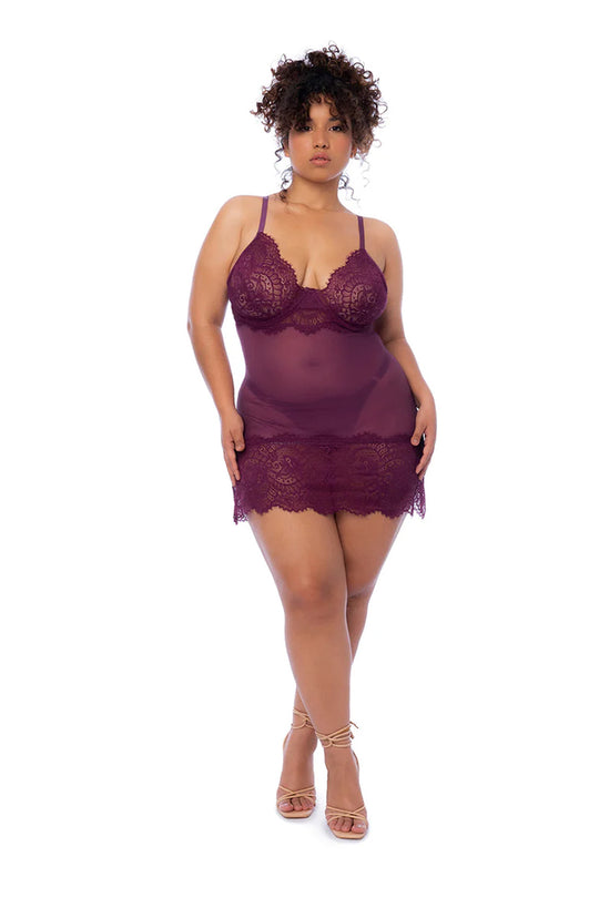 Plus Size Forever Love Babydoll Set