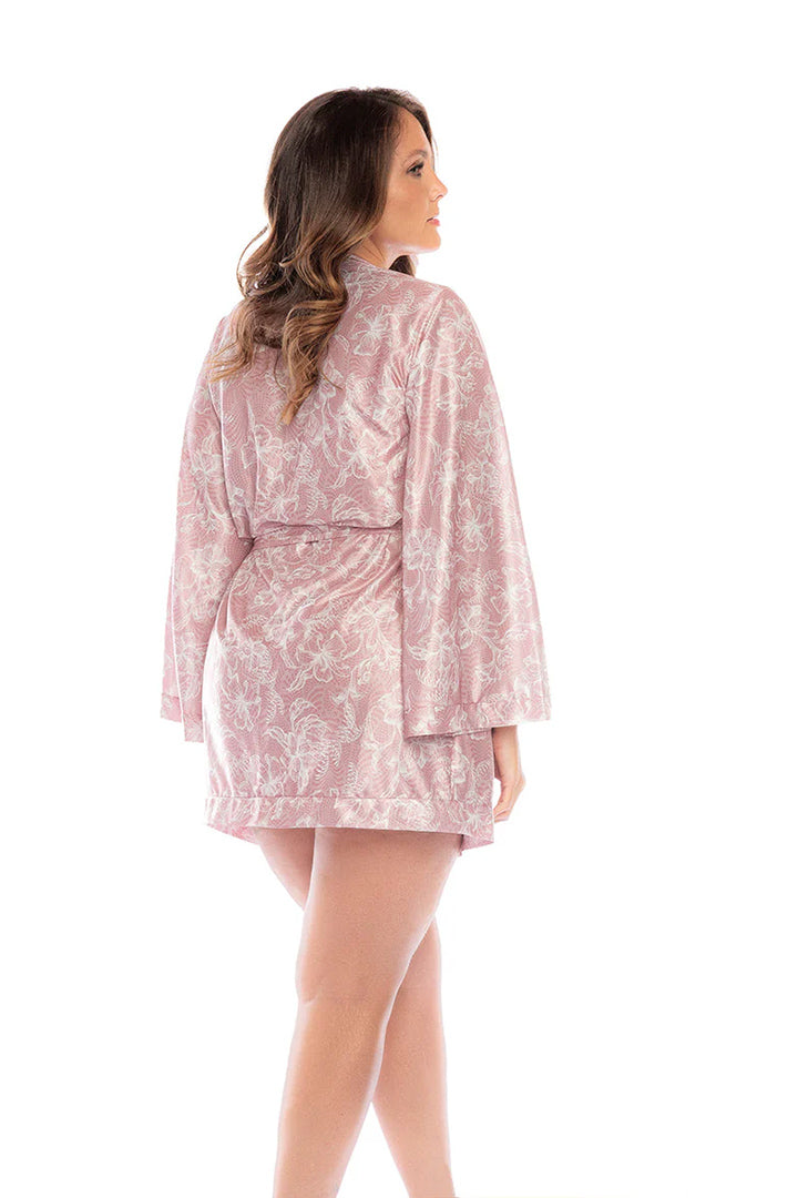 Plus Size Meadow Rose Robe