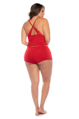 Plus Size Red Pajama Set