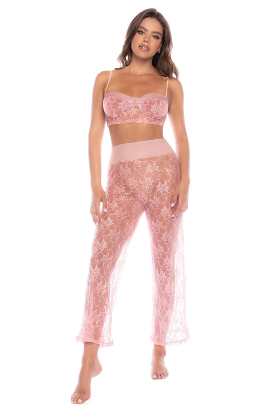 Yours Truly Lace Top & Pants Set