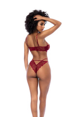 Rosewood Lace Bralette & Panty Set