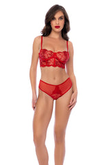 2 Piece Underwire Enbroidered Set