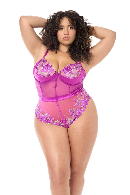 Plus Size Twilight Orchid Teddy