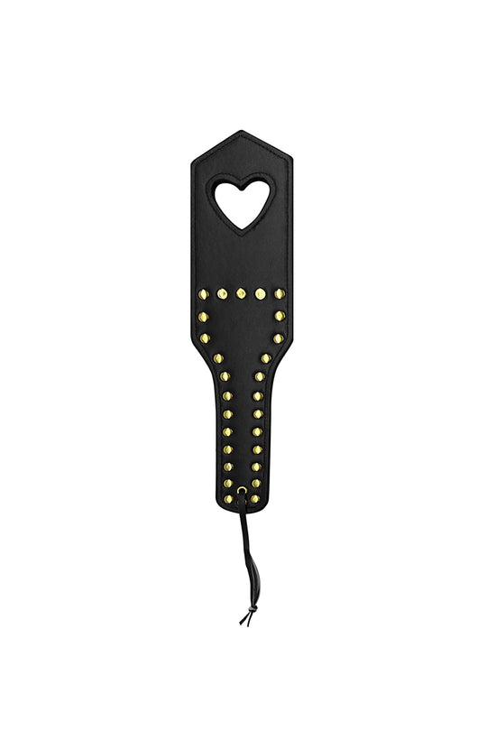 Studded Heart Faux Leather Spanker