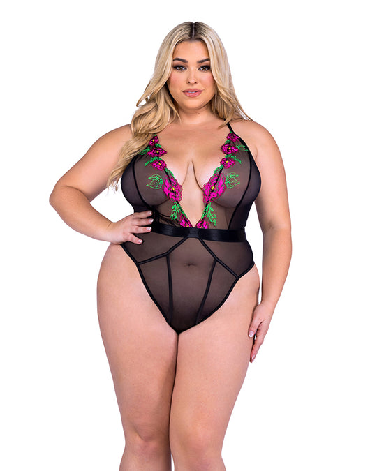 Plus Size Peony Paradise Teddy