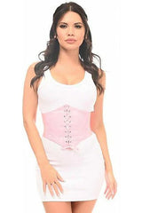 Lavish Lt Pink Lace Corset Belt Cincher