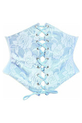 Lavish Lt Blue Lace Corset Belt Cincher