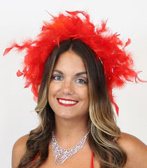 Red Feather Hat