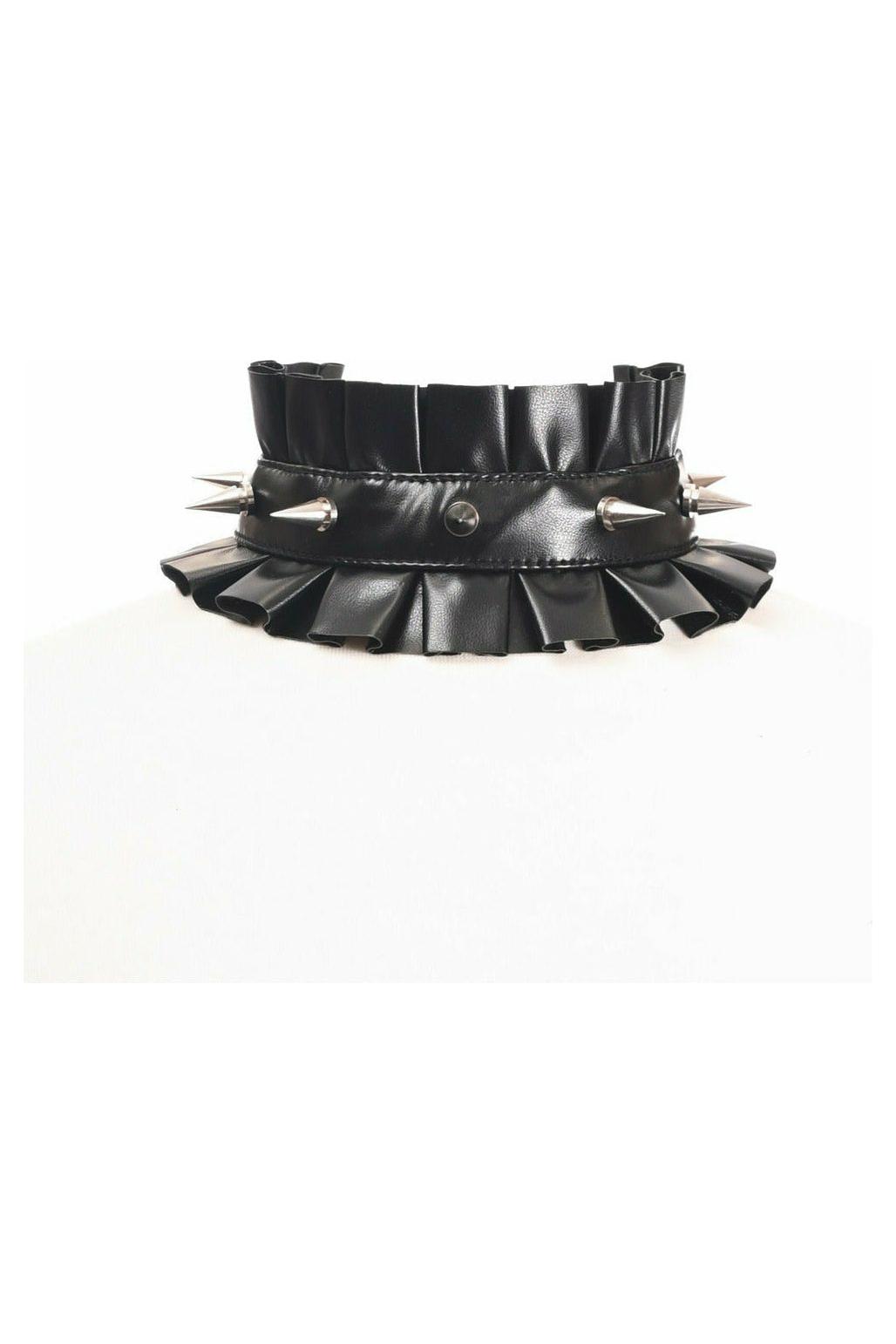 Kitten Collection Black Spike Choker - Daisy Corsets