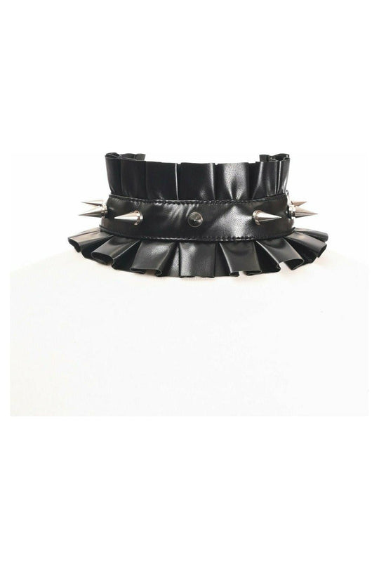 Kitten Collection Black Spike Choker - Daisy Corsets