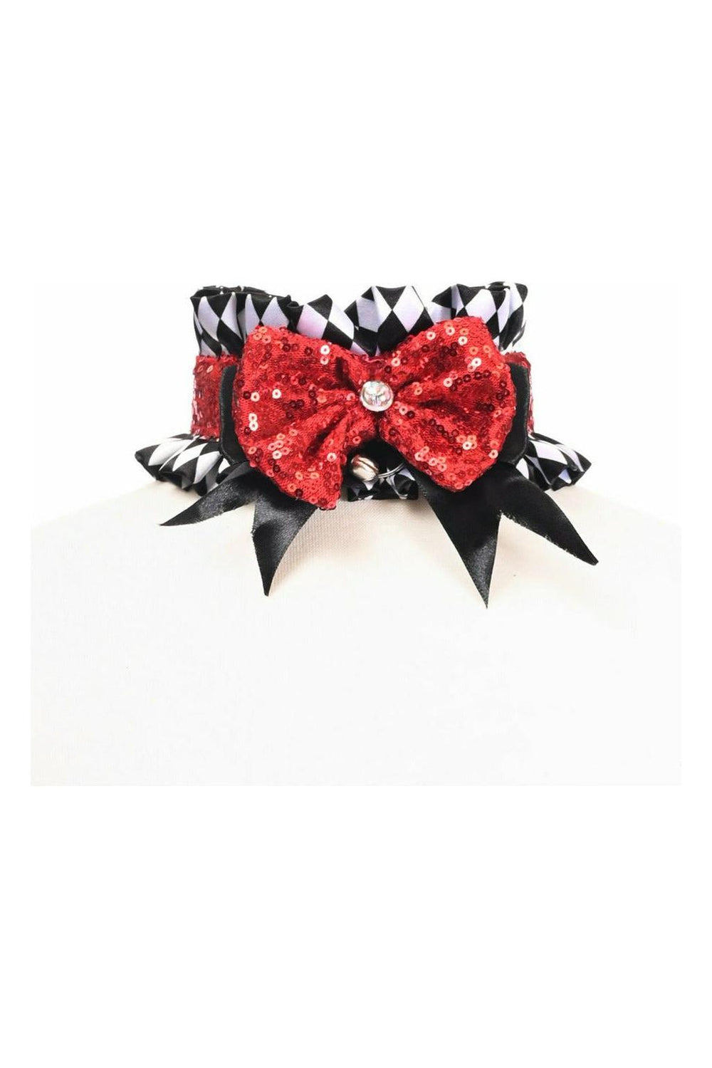 Kitten Collection Diamond Print Choker - Daisy Corsets
