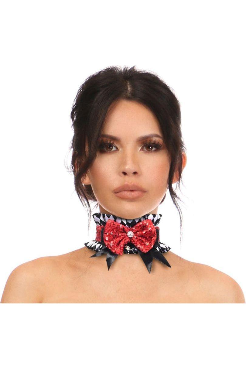 Kitten Collection Diamond Print Choker - Daisy Corsets