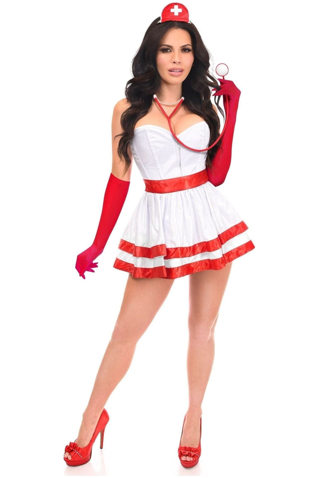 Lavish 5 PC Heart Stopper Nurse Corset Costume - Daisy Corsets
