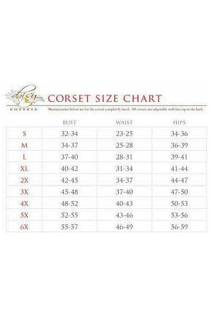 Lavish Black Clear Curvy Underbust Waist Cincher Corset - Daisy Corsets