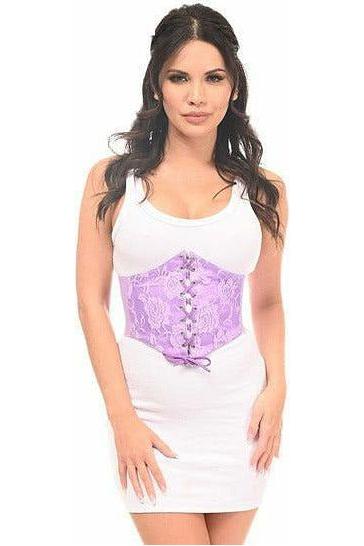 Lavish Lt Purple Lace Corset Belt Cincher - Daisy Corsets