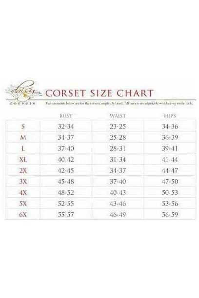 Lavish Orange Clear Curvy Underbust Waist Cincher Corset - Daisy Corsets