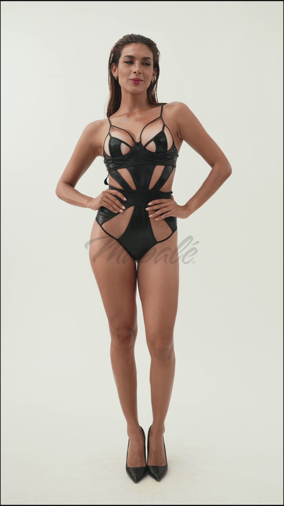 Street To Seduction Wet Look Bodysuit