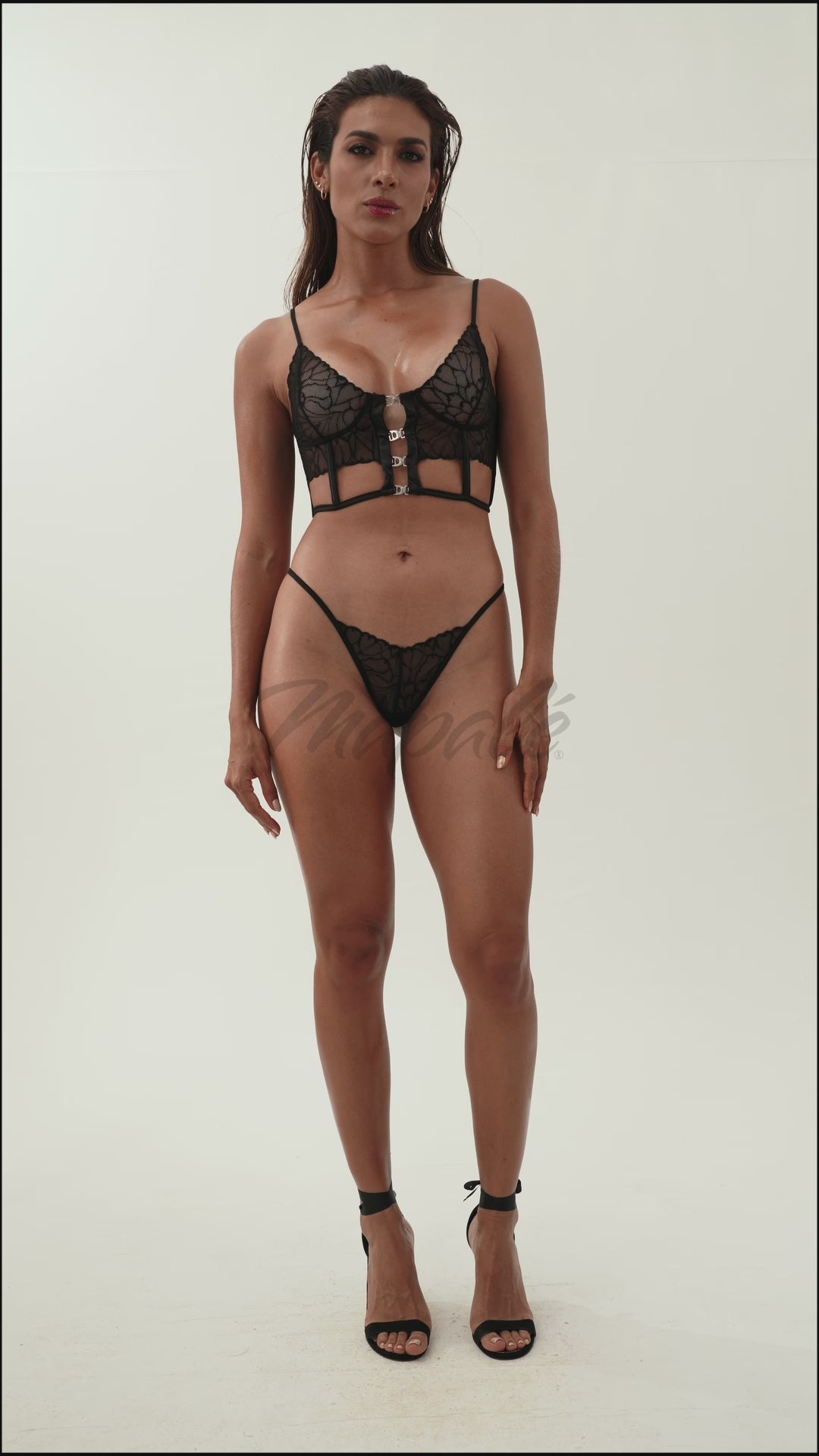 Street To Seduction Caged Top Set