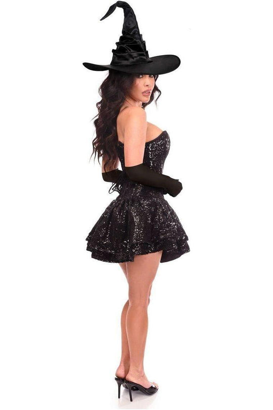 Top Drawer 3 PC Sequin Witch Corset Dress Costume - Daisy Corsets