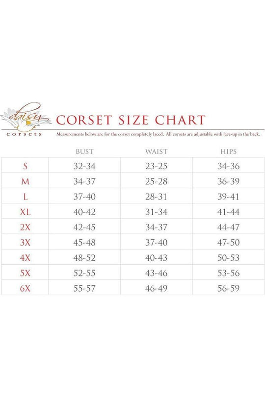 Top Drawer 3 PC White Satin Witch Corset Costume - Daisy Corsets