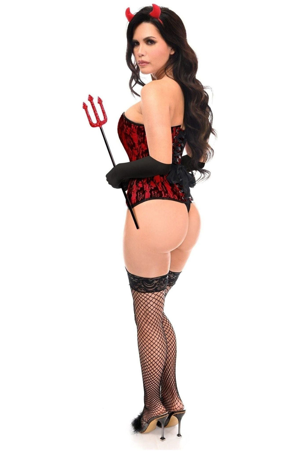 Top Drawer 4 PC Premium Devil Corset Costume - Daisy Corsets