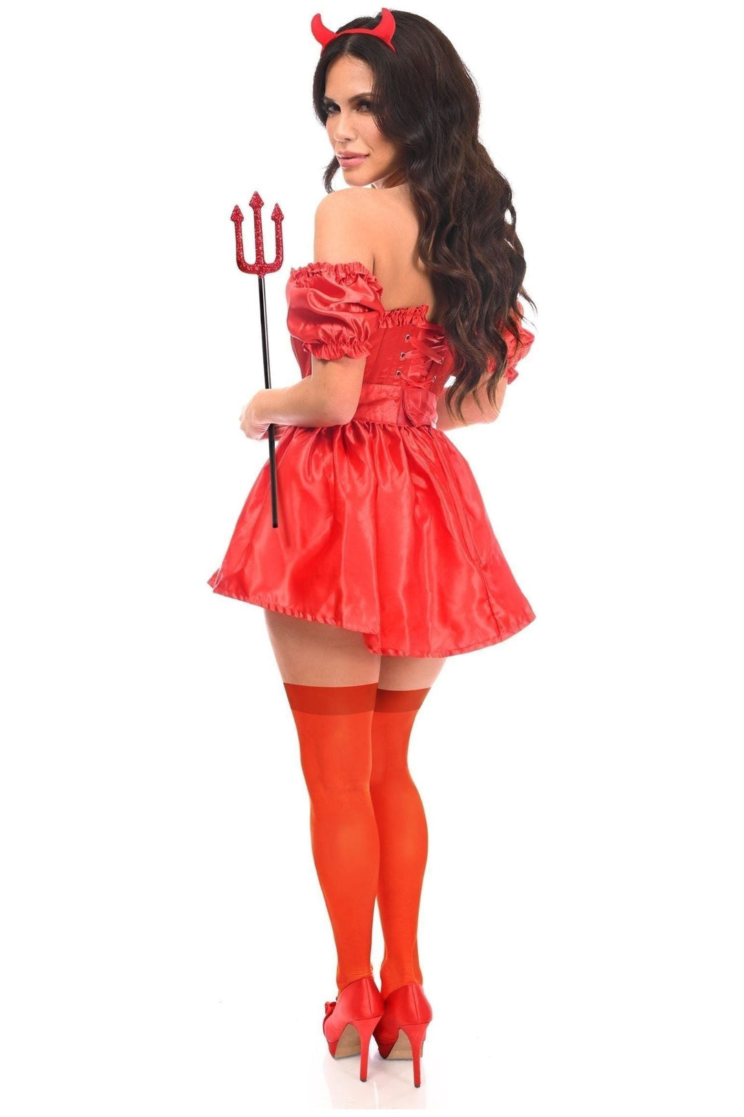 Top Drawer 4 PC Sexy Devil Corset Costume - Daisy Corsets