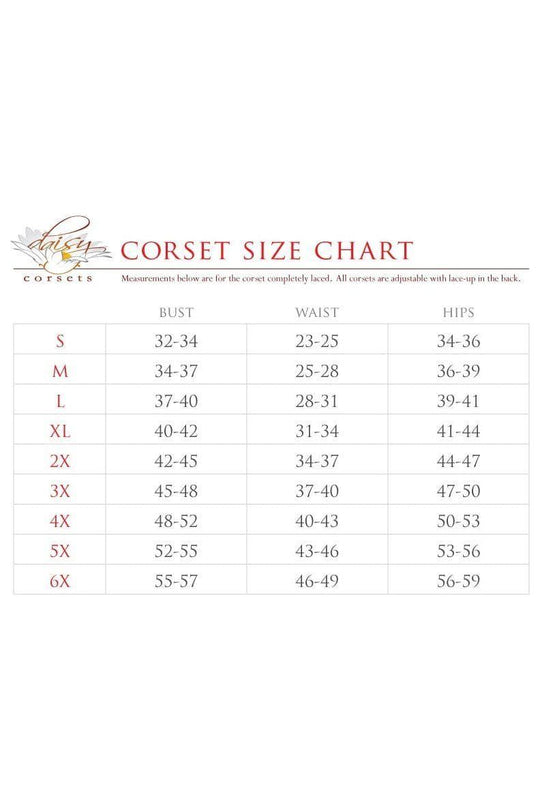 Top Drawer 5 PC Sexy Saloon Girl Corset Dress Costume - Daisy Corsets