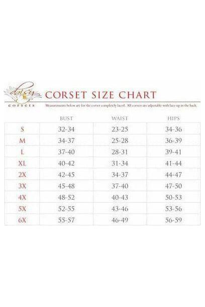 Top Drawer Lavender Holo & Black Fishnet Steel Boned Over Bust Corset - Daisy Corsets