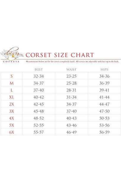 Top Drawer Purple Velvet & Beaded Steel Boned Overbust Corset - Daisy Corsets
