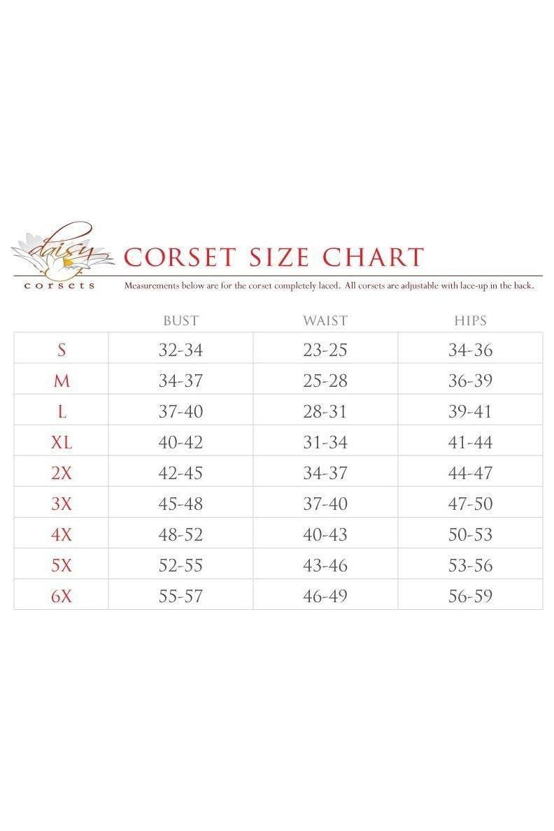 Top Drawer Red w/Red Lace Steel Boned Long Sleeve Corset - Daisy Corsets