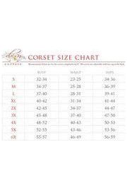 Top Drawer Steel Boned Floral Print Underwire Curvy Cut Waist Cincher Corset - Daisy Corsets