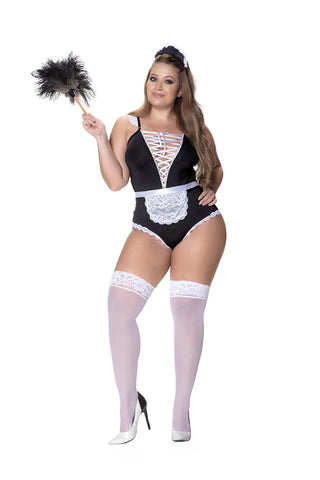 Plus Size Sexy Maid Bodysuit Costume