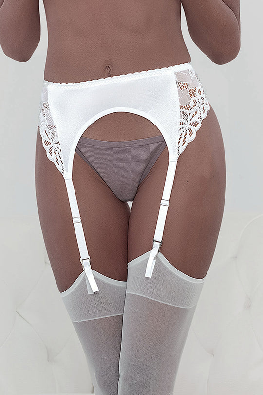 Satin & Lace Garter Belt