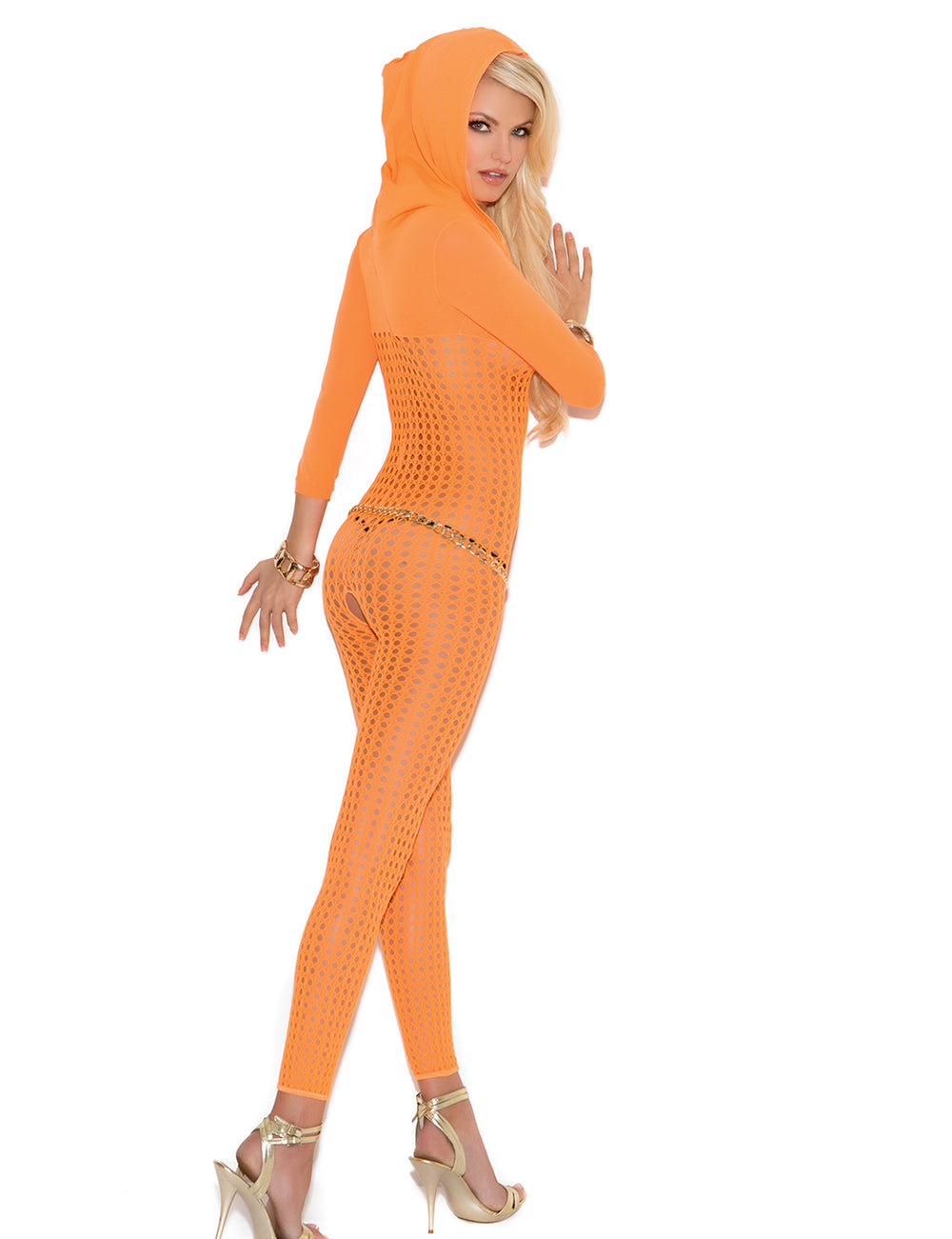 Hooded Crochet Bodystocking