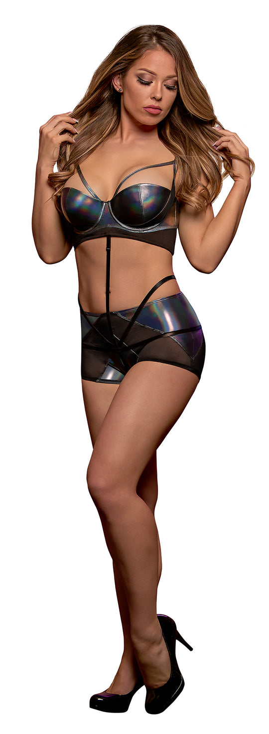 Bra, Boy Short & Removable Stirrup Set