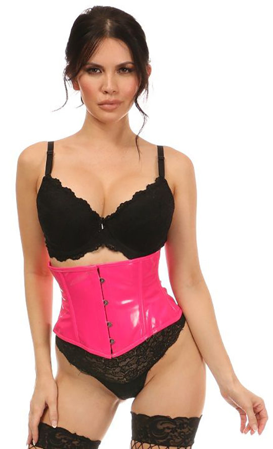 Lavish Hot Pink Patent Mini Cincher