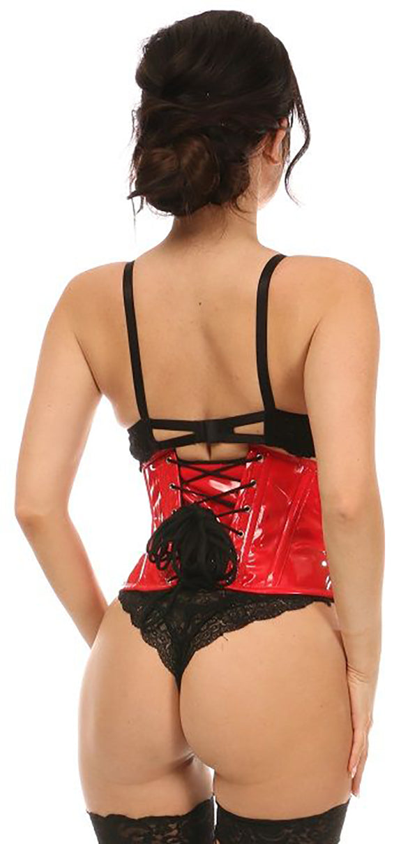 Lavish Red Patent Mini Cincher